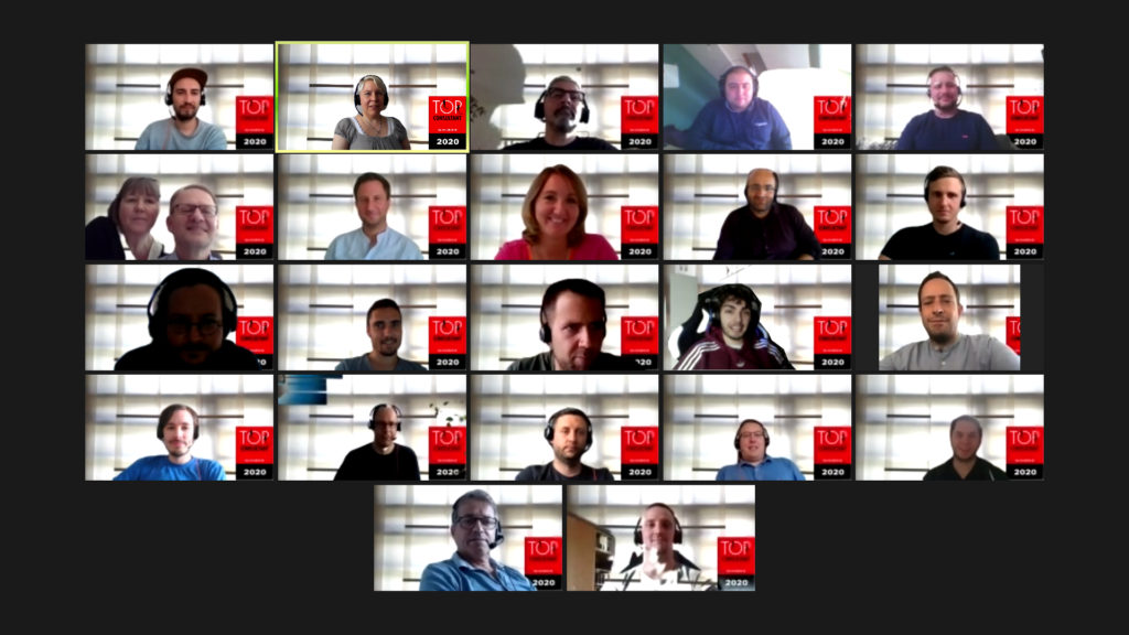 Zoom-Screenshot der virtuellen Auszeichnungsfeier