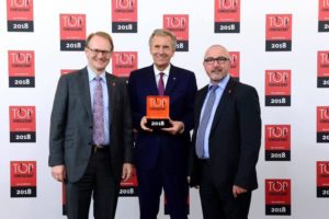 Prof. Dr. Kemmner, Bundespräsident a. D. Christian Wulff und Armin Klüttgen (v.l.n.r.)