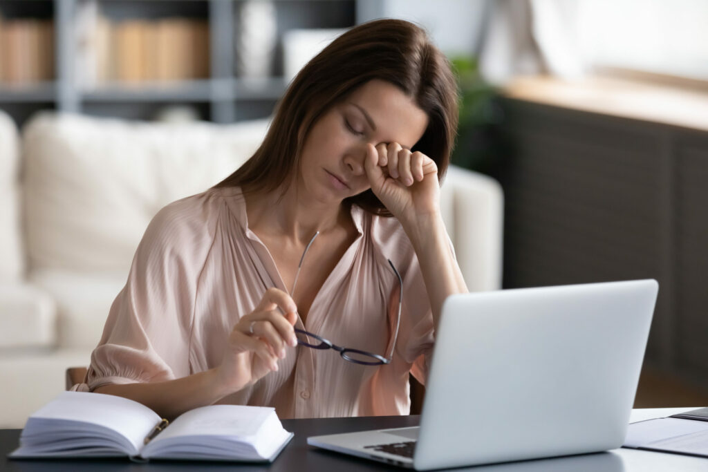 Overwhelmed,Unhappy,Young,Woman,Taking,Off,Glasses,,Rubbing,Eyes,,Feeling | Abels & Kemmner - Supply chain optimisation