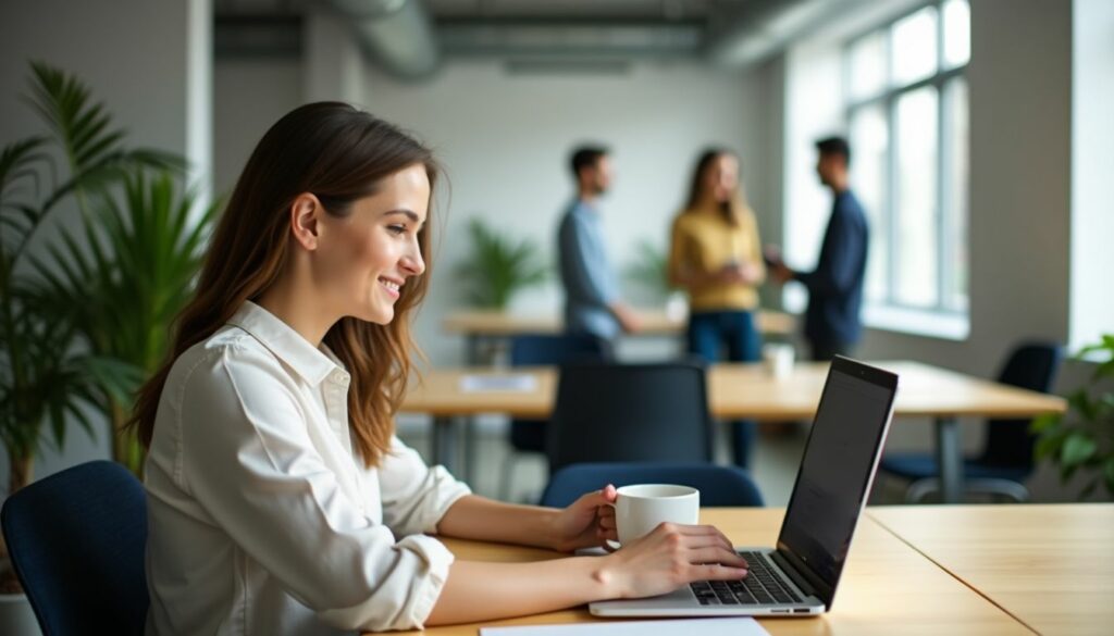 Junge Frau am Laptop | Abels & Kemmner - Supply chain optimisation