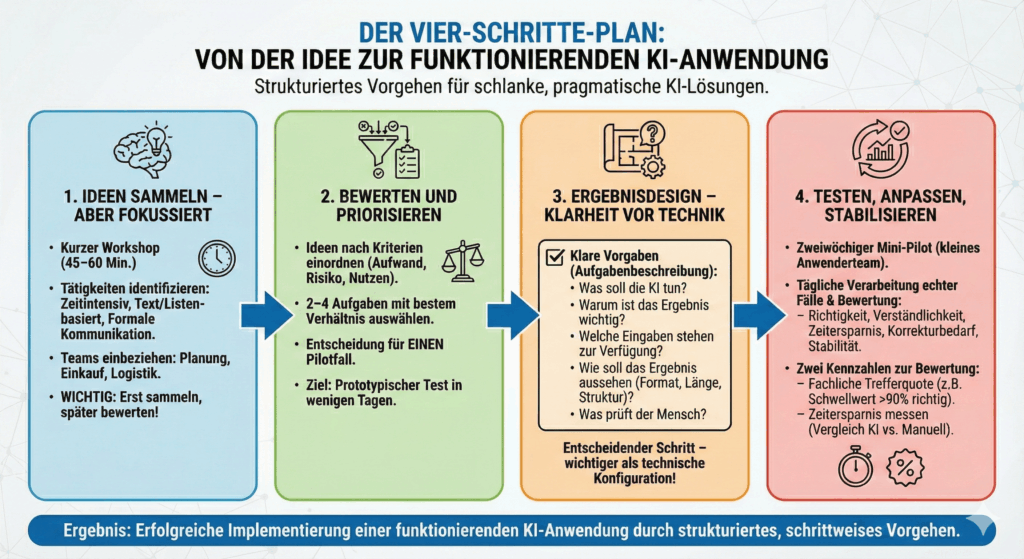 4-Schritte Plan für einfache KI-Anwendungen | Abels & Kemmner - Supply Chain Management